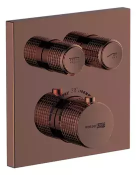 Смеситель для душа «WasserKRAFT» Asphe 7748 Thermo с термостатом розовое золото