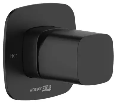 Смеситель для душа «WasserKRAFT» Nuthe 9151 чёрный матовый