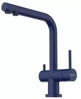 Смеситель для кухни с подключением к фильтру «Omoikiri» Nagano IB indigo blue