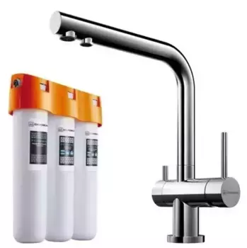 Смеситель для кухни с подключением к фильтру «Omoikiri» Nagano C+ Pure drop Lite хром
