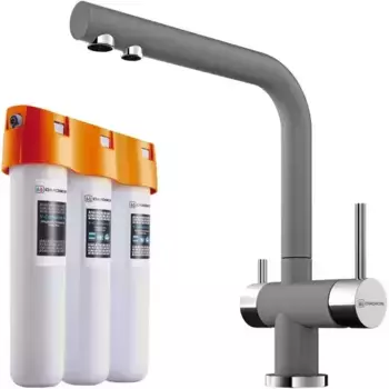 Смеситель для кухни с подключением к фильтру «Omoikiri» Nagano P-PA+Pure drop Lite пастила