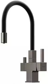 Смеситель для кухни с подключением к фильтру «Sancos» Arno SC4005GG вороненая сталь