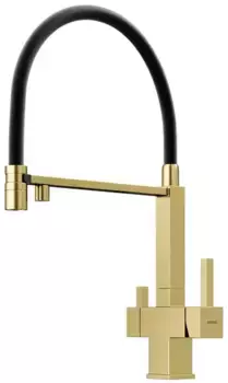 Смеситель для кухни с подключением к фильтру «Sancos» Moro SC4006BG брашированное золото