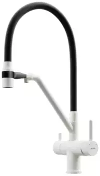 Смеситель для кухни с подключением к фильтру «Sancos» Dora SC4003GR белый гранит