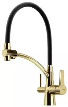Смеситель для кухни с подключением к фильтру «Sancos» Eri SC4001ZG полированное золото