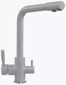 Смеситель для кухни с подключением к фильтру «Tolero» Высокий Дуо платина