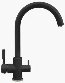 Смеситель для кухни с подключением к фильтру «Tolero» Элара Дуо уголь