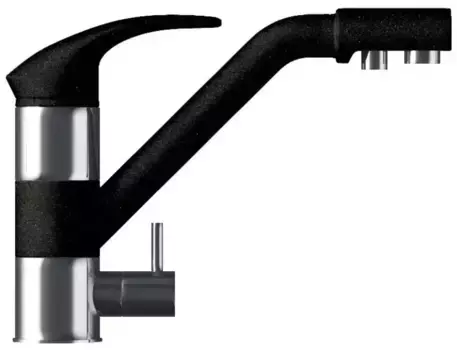 Смеситель для кухни с подключением к фильтру «Polygran» Дуо космос