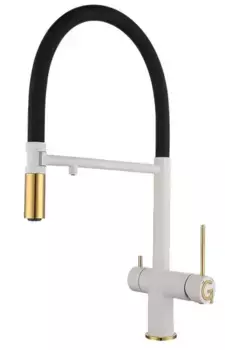 Смеситель для кухни с подключением к фильтру «Rivelato» Adria 1523517 brina/oro