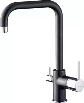 Смеситель для кухни с подключением к фильтру «Rivelato» Tovel 9025208 antracite/cromo