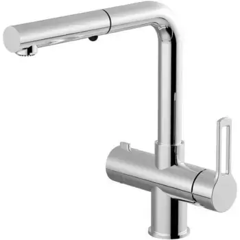 Смеситель для кухни с подключением к фильтру «Paffoni» Ringo RIN295CR-MET хром