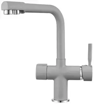 Смеситель для кухни с подключением к фильтру «Point» PN3104AL серый