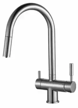 Смеситель для кухни с подключением к фильтру «Schein» 8631 с выдвижным изливом хром