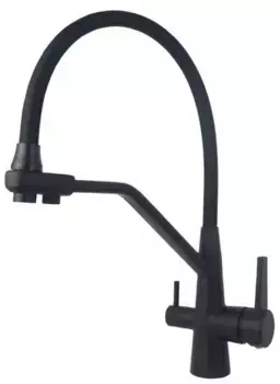 Смеситель для кухни с подключением к фильтру «Schein» 8684-BP чёрный матовый