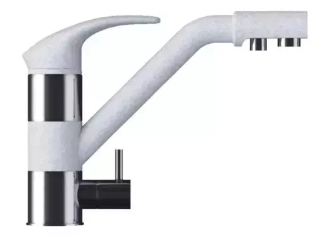 Смеситель для кухни с подключением к фильтру «Tolero» Дуо серый металлик