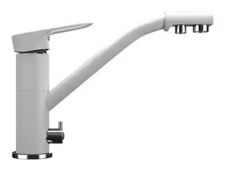 Смеситель для кухни с подключением к фильтру «Ulgran» U-010-341 ультра-белый