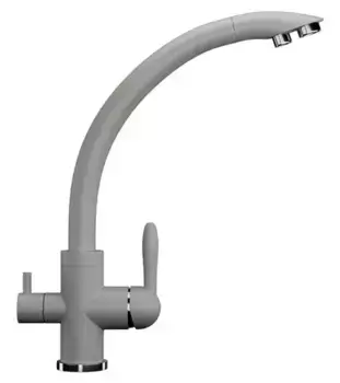Смеситель для кухни с подключением к фильтру «Ulgran» U-017-310 серый