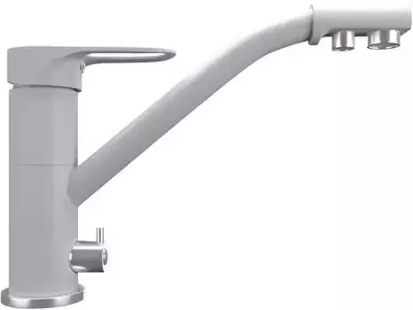 Смеситель для кухни с подключением к фильтру «Ulgran» UQ-010-04 платина