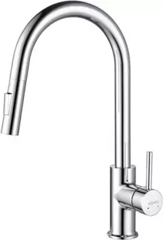Смеситель для кухонной мойки «Акватек» Европа AQ1384CR с выдвижным изливом хром