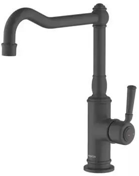 Смеситель для кухонной мойки «Акватек» Классик AQ1580MB чёрный матовый