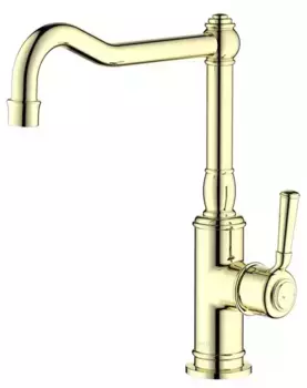 Смеситель для кухонной мойки «Акватек» Классик AQ1580PG полированное золото