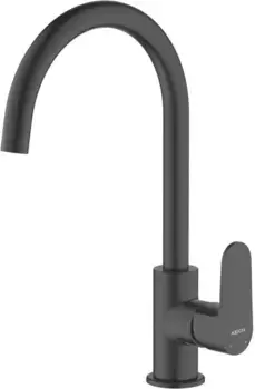 Смеситель для кухонной мойки «Акватек» Оберон AQ1282MB чёрный матовый