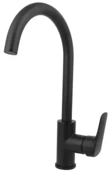 Смеситель для кухонной мойки «Акватек» Вега AQ1082MB чёрный матовый