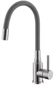 Смеситель для кухонной мойки «Alveus» Flexa SAT 1147022 серый/матовый хром