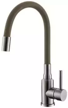 Смеситель для кухонной мойки «Alveus» Flexa SAT 1147021 бежевый/матовый хром