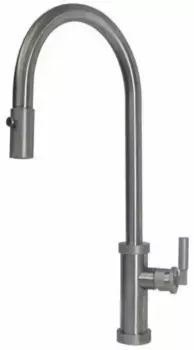 Смеситель для кухонной мойки «Alveus» Nerina-PS CHR-BR 1132178 с выдвижным изливом хром