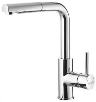 Смеситель для кухонной мойки «Alveus» Siros-P CHR 1129047 с выдвижным изливом хром