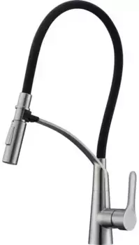 Смеситель для кухонной мойки «Belbagno» BB-LAM36-IN сатин/чёрный