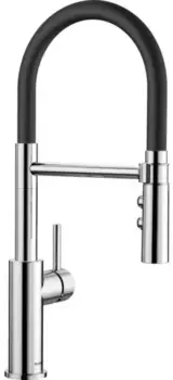 Смеситель для кухонной мойки «Blanco» Catris-S Flexo 525791 с выдвижным изливом хром