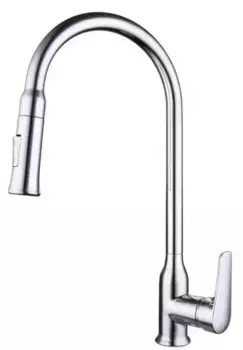 Смеситель для кухонной мойки «Bravat» Arden F7362395CP-ENG с выдвижным изливом хром