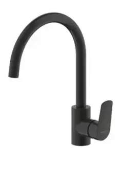 Смеситель для кухонной мойки «Bravat» Rhein F7429564BW-ENG чёрный матовый