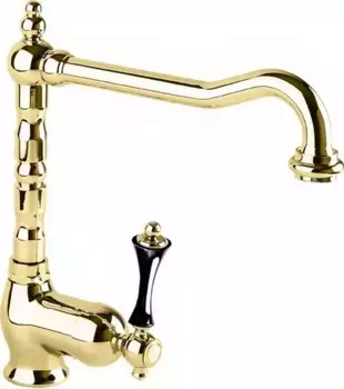 Смеситель для кухонной мойки «Cezares» MARGOT-LLM2-03/24-N золото/чёрный