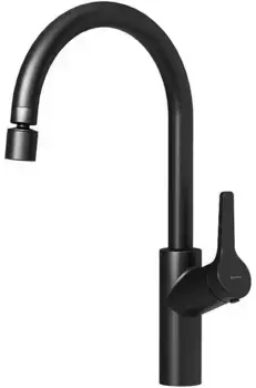 Смеситель для кухонной мойки «Damixa» Eclipse DX310722300 (с двухрежимным регулируемым аэратором) чёрный матовый