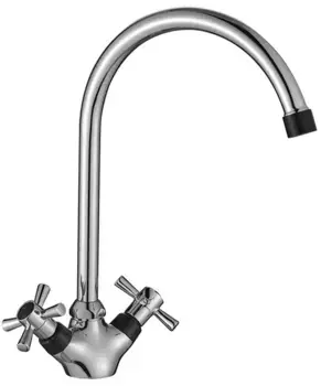 Смеситель для кухонной мойки «Decoroom» DR51028-Black хром/чёрный