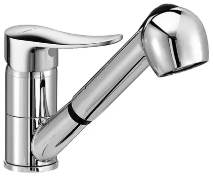 Смеситель для кухонной мойки «Dorff» Ultra D5000000 с выдвижным изливом хром