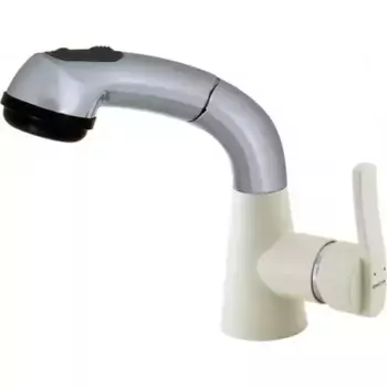 Смеситель для кухонной мойки «Ewigstein» 37735183 с выдвижным изливом топаз