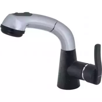 Смеситель для кухонной мойки «Ewigstein» 37735188 с выдвижным изливом чёрный