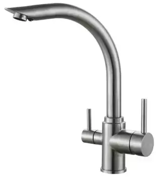 Смеситель для кухонной мойки «Haiba» HB70304 нержавеющая сталь