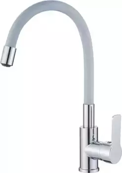 Смеситель для кухонной мойки «Haiba» хром/серый