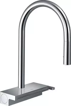 Смеситель для кухонной мойки «Hansgrohe» Aquno Select M81 73831000 с выдвижным изливом хром