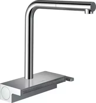 Смеситель для кухонной мойки «Hansgrohe» Aquno Select M81 73836000 с выдвижным изливом хром