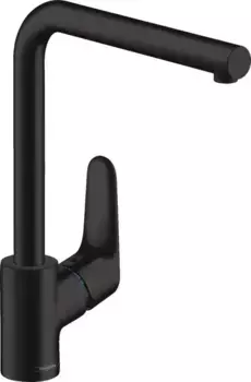 Смеситель для кухонной мойки «Hansgrohe» Focus M41 31817670 чёрный матовый