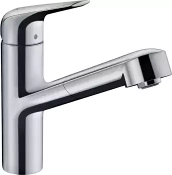 Смеситель для кухонной мойки «Hansgrohe» Focus M42 71814000 с выдвижным изливом хром