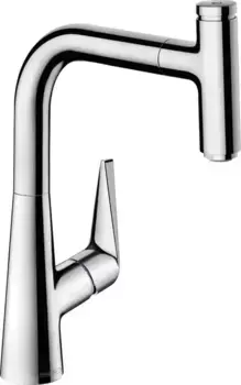 Смеситель для кухонной мойки «Hansgrohe» Talis M51 72822000 с выдвижным изливом хром