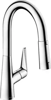 Смеситель для кухонной мойки «Hansgrohe» Talis M51 72815000 с выдвижным изливом хром