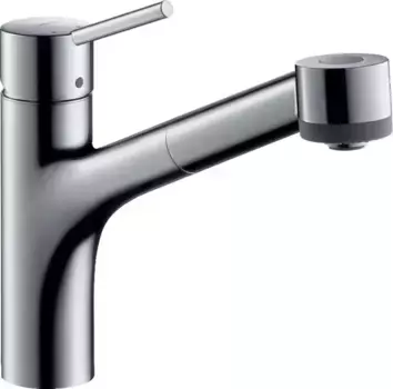 Смеситель для кухонной мойки «Hansgrohe» Talis M52 73860000 с выдвижным изливом хром